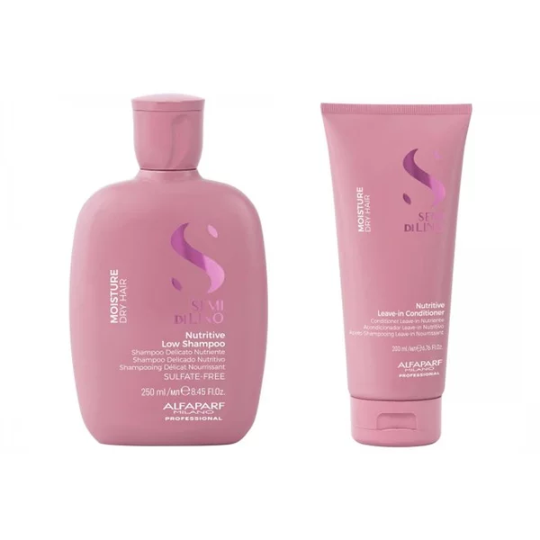 Alfaparf Milano Semi di Lino Moisture, zestaw nawilżający włosy, szampon + odżywka