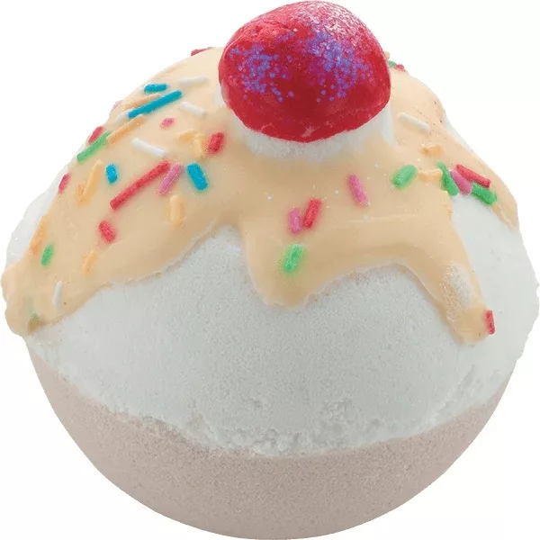 Bomb Cosmetics, musująca kula do kąpieli, Wiśniowe Ciasteczka, 160g