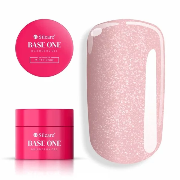 Silcare Base One Shimmer Misty Rose żel budujący do paznokci 15g