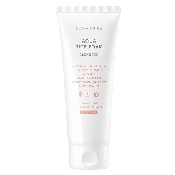 S. Nature Aqua Rice Foam Cleanser ryżowa pianka do mycia twarzy 80ml