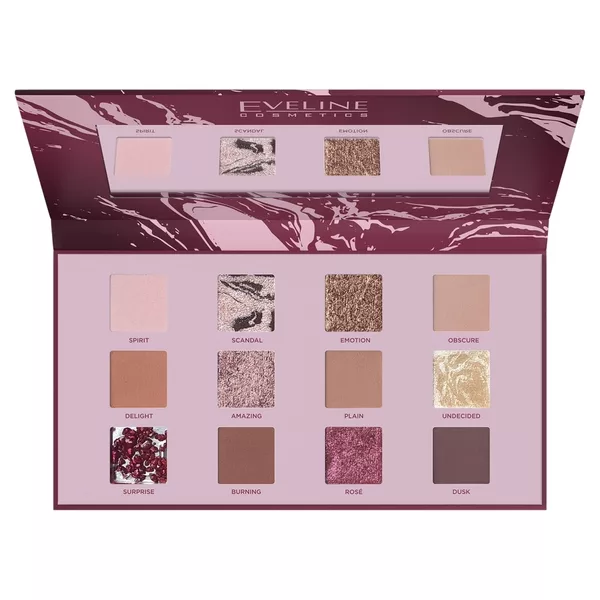 Eveline Shocking Nudes, paleta 12 cieni do powiek