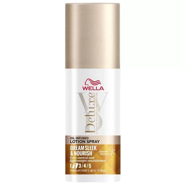Wella Deluxe Dream Sleek & Nourish, Nawilżający lotion w sprayu naturalnie utrwalający, 150ml