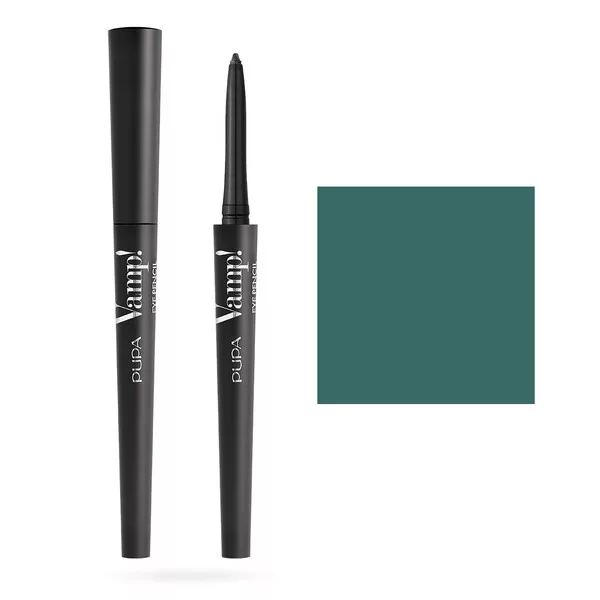 PUPA Vamp!, wodoodporna kredka do oczu 2 w 1, Ultimate Malachite, 0,35g