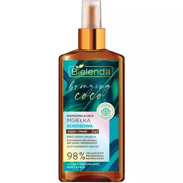 Bielenda Bronzing Coco Samoopalająca Mgiełka Ciało + Twarz 2w1, 150ml