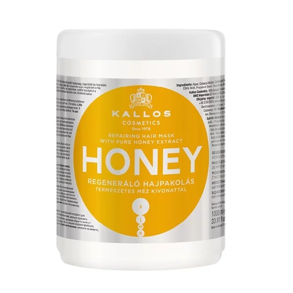 Kallos KJMN Honey regenerująca maska do włosów 1000ml