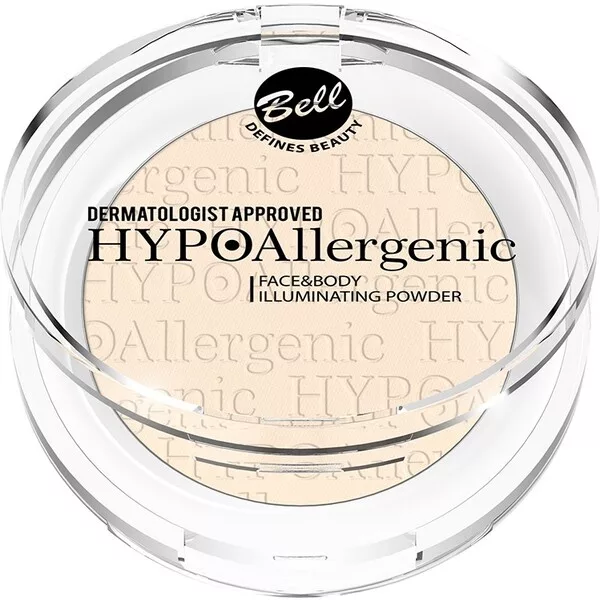 Bell HYPO Face&Body Illuminating Powder, puder rozświetlający do twarzy i ciała, 1, 6g