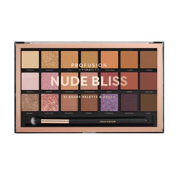 ProFusion, paleta artystyczna, cienie do powiek, Nude bliss
