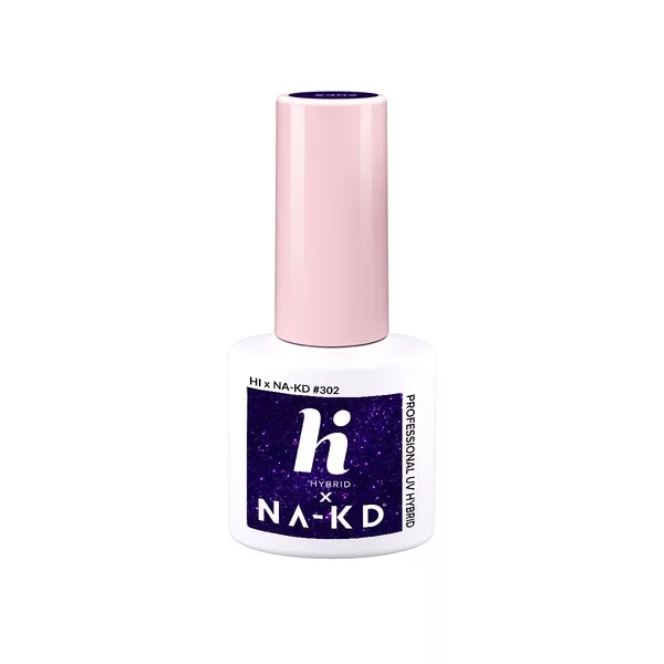 hi hybrid, lakier hybrydowy, 5ml, #302 Shiny Violet