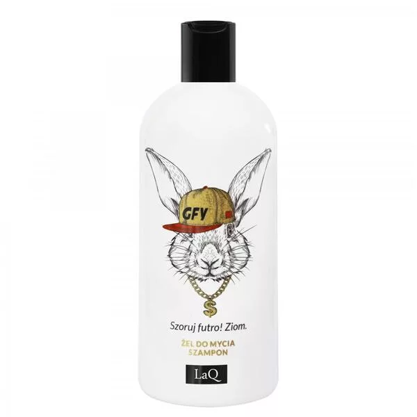 LaQ, KRÓLIK, żel do mycia 2w1, zapach męskich perfum, 300ml