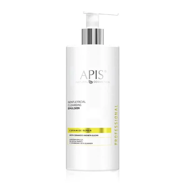 Apis Ceramide Repair, łagodna emulsja do mycia twarzy z ceramidami i beta glukanem, 500ml