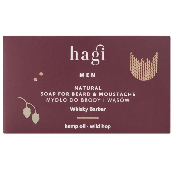 Hagi Naturalne mydło do brody i wąsów Whisky Barber 100g