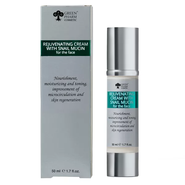 Green Pharm Cosmetic Krem odmładzający do twarzy z mucyną ślimaka 50ml