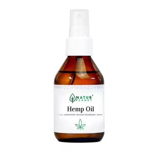 NaturPlanet Hemp Oil, olej konopny nierafinowany 100%, 100ml