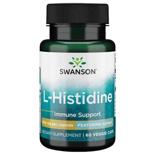 Swanson AjiPure L-histydyna 500mg 60 kaps