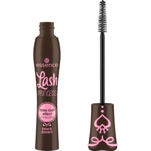 Essence Lash PRINCESS False Lash Effect Mascara Black Brown, tusz pogrubiający do rzęs, 12ml