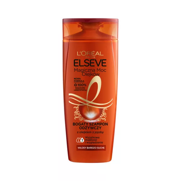 L'Oreal Paris Elseve Magiczna Moc Olejków Bogaty Szampon Odżywczy z olejkiem z jojoby, 400ml
