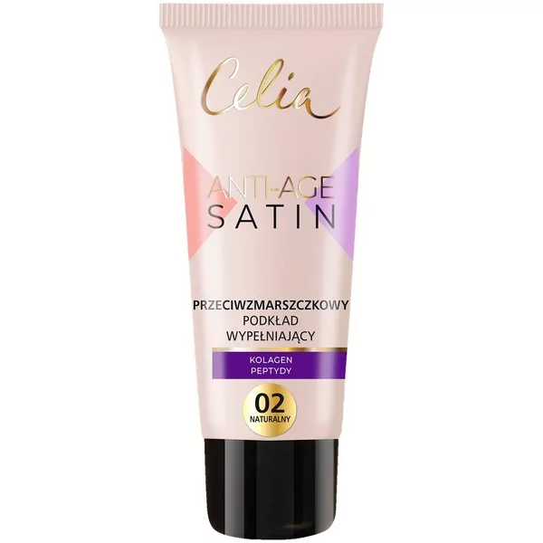 Celia Satin Anti-Age przeciwzmarszczkowy podkład wypełniający do twarzy 02 30ml