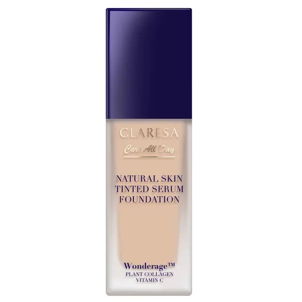 Claresa Natural Skin Tinted Serum Foundation podkład-serum z naturalnym wykończeniem 1W Light Warm 32ml