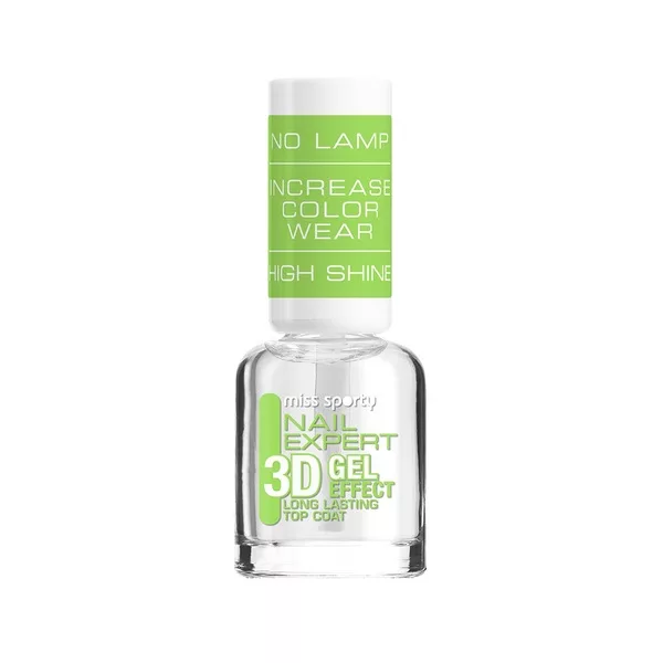 Miss Sporty Nail Expert 3D Gel Effect lakier utwardzający 8ml