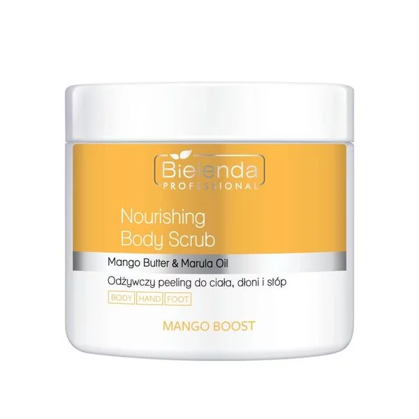 Bielenda Professional Is Mango Boost, odżywczy peeling do ciała, dłoni i stóp, 550g