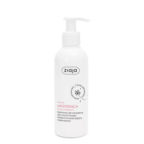 Ziaja Med Kuracja Łagodząca zmiany trądzikowe, kremowy żel micelarny do mycia twarzy kojąco-oczyszczający, 200ml