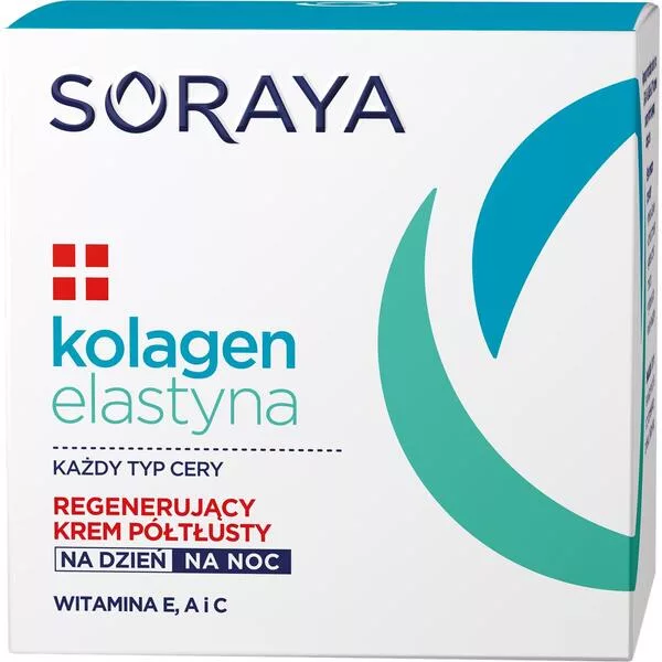 Soraya Kolagen+Elastyna, Regenerujący krem półtłusty, 50ml