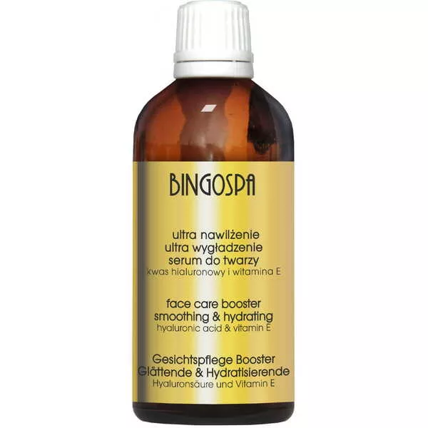 BingoSpa Ultra Nawilżenie Ultra Wygładzenie serum do twarzy kwas hialuronowy i witamina E 100ml