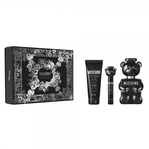 Moschino Toy Boy zestaw woda perfumowana spray 100ml + żel do ciała 100ml + woda perfumowana spray 10ml (M)