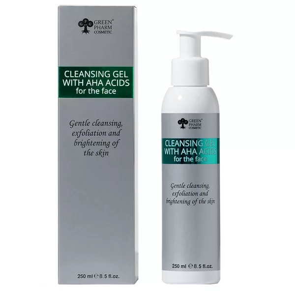 Green Pharm Cosmetic Żel do mycia twarzy z kwasami AHA 250ml