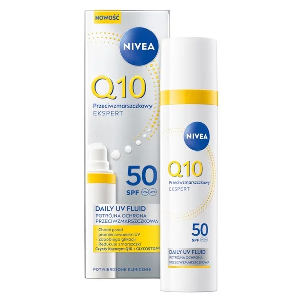 Nivea Q10 Przeciwzmarszczkowy Ekspert daily UV fluid SPF50 40ml