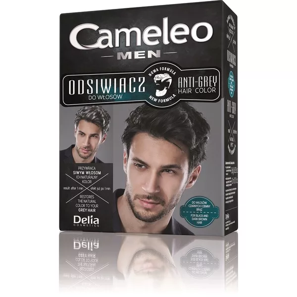 Cameleo Men Anti-Grey Hair Color odsiwiacz do włosów 01 Black