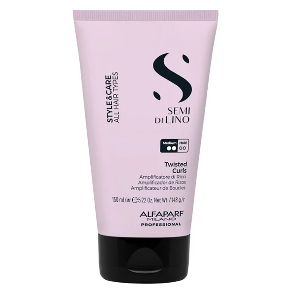 Alfaparf Milano Semi di Lino Style&Care Twisted Curls, krem do włosów podkreślający loki, 150ml