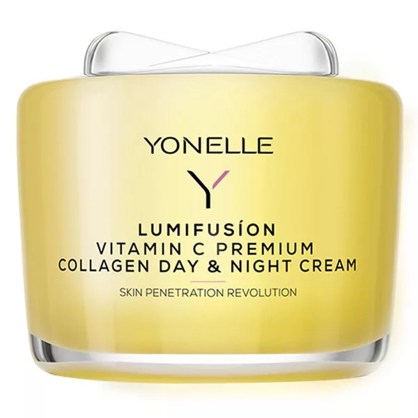 Yonelle Lumifusion, kolagenowy krem na dzień i na noc z witaminą C Premium, 55ml