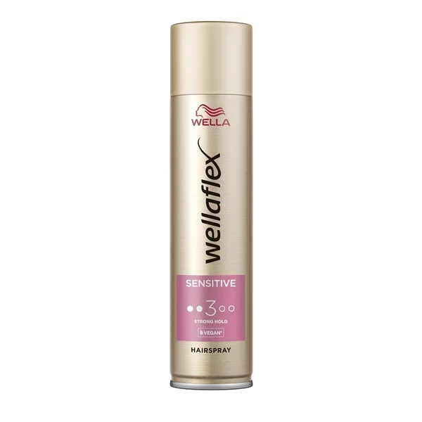 Wella Wellaflex Sensitive Strong Hold, lakier do włosów, 250ml