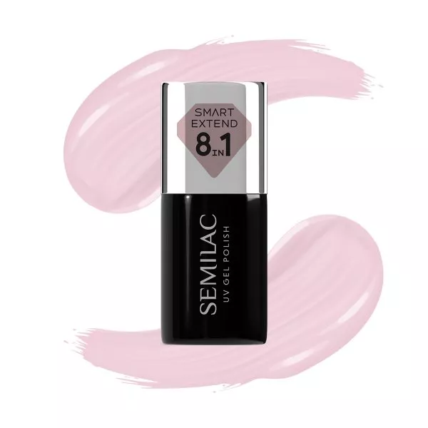 Semilac Smart Extend, lakier hybrydowy, 809 Tender Pink, 7ml