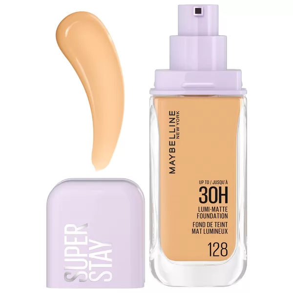 Maybelline New York Super Stay Tint 30H Lumi Matt, podkład do twarzy, 128 Inter, 30ml