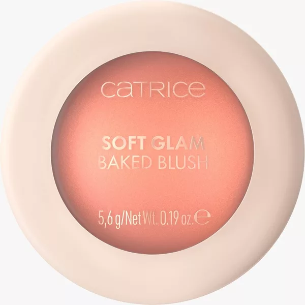 Catrice Soft Glam Baked Blush, rozświetlający róż, 020 Peachy Breeze, 5.6g