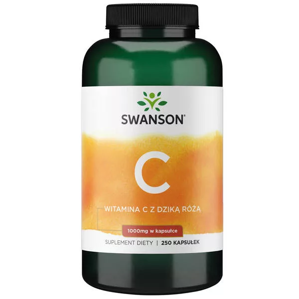Swanson Witamina C1000 + dzika róża 250 kaps