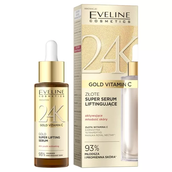 Eveline Cosmetics 24K Gold Vitamin C złote super serum liftingujące 30ml