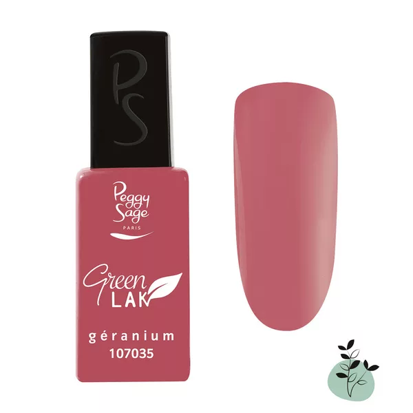 Peggy Sage Green Lak, lakier do paznokci utwardzany lampą UV/LED, geranium, 10ml