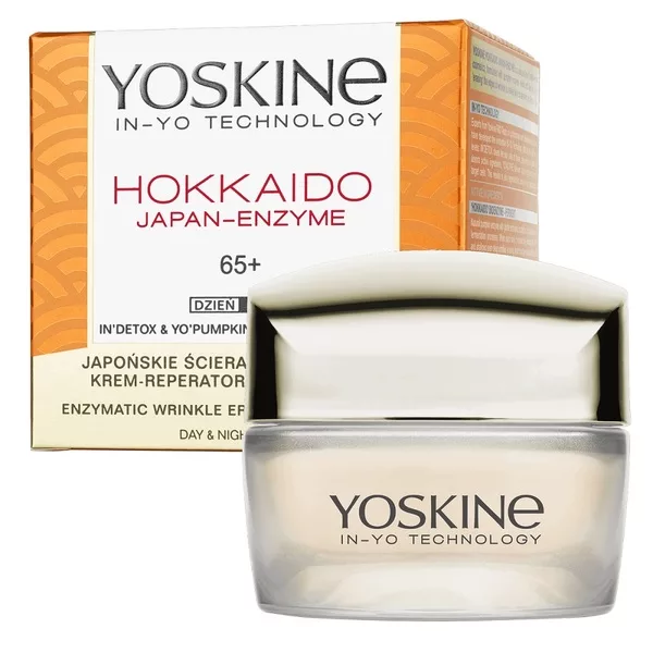 Yoskine Hokkaido Japan-Enzyme przeciwzmarszczkowy krem do twarzy 65+ 50ml