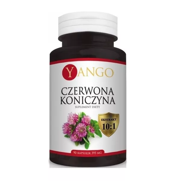 Yango Koniczyna Czerwona 395mg suplement diety 90 kapsułek