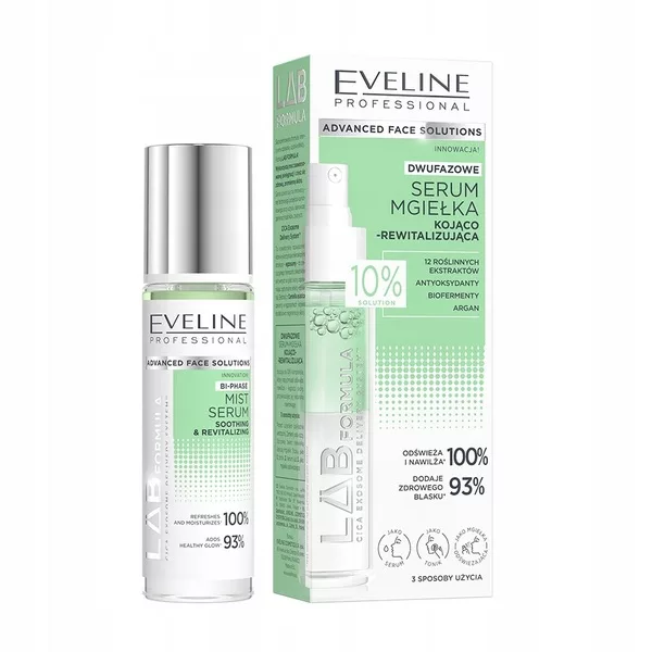 Eveline Cosmetics Lab Formula dwufazowe serum-mgiełka kojąco-rewitalizująca 30ml
