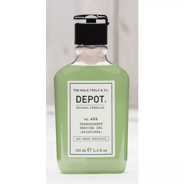 Depot No. 406, transparentny żel do golenia, 100ml
