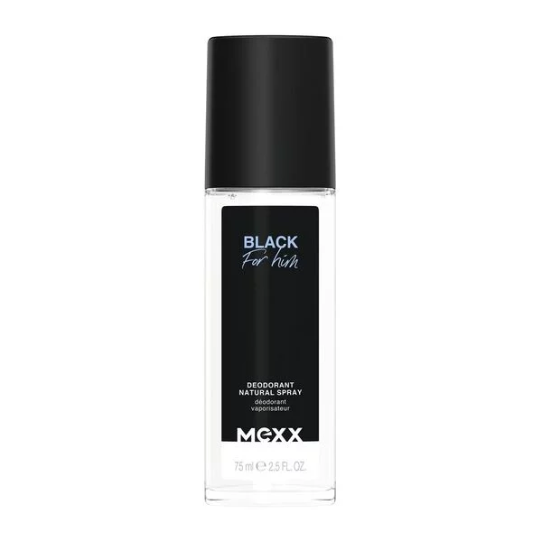 Mexx Black For Him dezodorant w naturalnym sprayu 75ml (M)