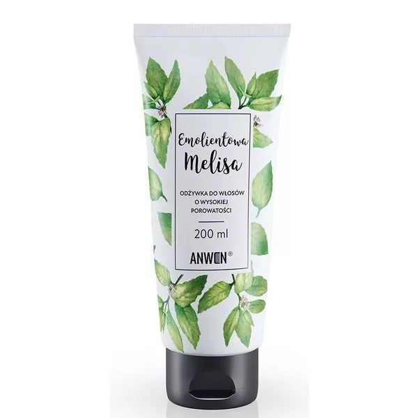 Anwen, odżywka do włosów wysokoporowatych, Emolientowa Melissa, 200ml