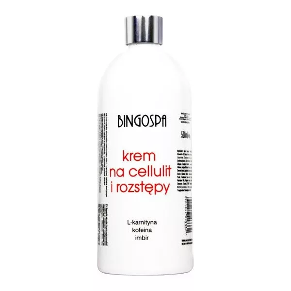 BingoSpa Krem na cellulit i rozstępy z L-karnityną kofeiną i imbirem 500ml