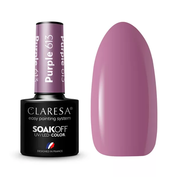 Claresa, Lakier hybrydowy, PURPLE 613, 5g