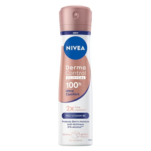 Nivea Derma Control Clinical Ultra Comfort antyperspirant spray 150ml (W)