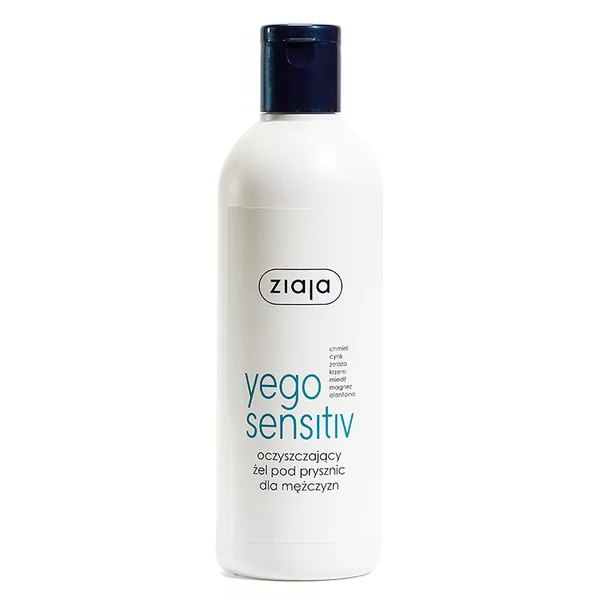 Ziaja Yego Sensitiv, oczyszczający żel pod prysznic dla mężczyzn, 300ml